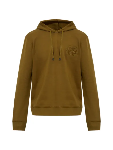 ETRO Pegaso-embroidered drawstring hoodie