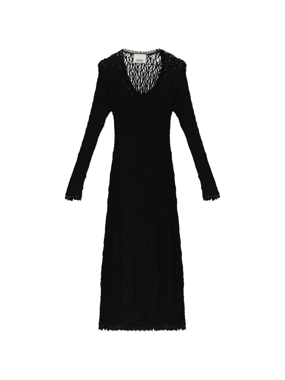 ISABEL MARANT Belsane lace-knit midi dress - Black