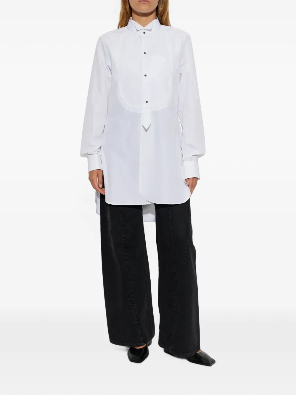 Maison Margiela Blouse met bies Wit