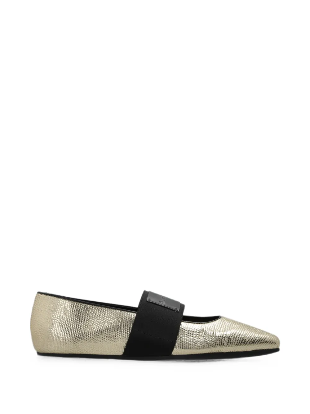 Givenchy Sliced metallic leather ballet flats - Oro