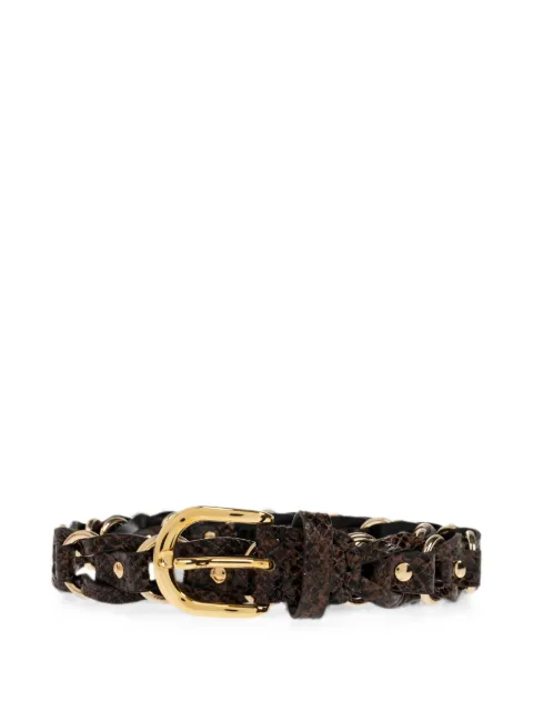 ISABEL MARANT Bali braided leather belt