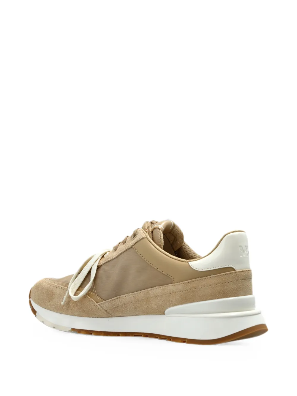 Michael Kors Nova logo-patch sneakers Beige