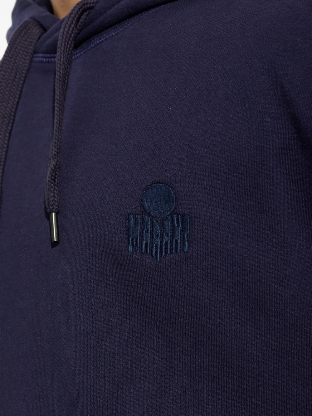 MARANT Hoodie met geborduurd logo Blauw