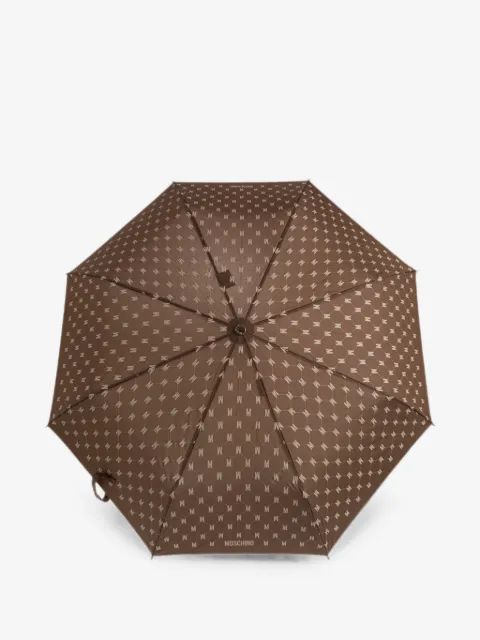 Moschino paraguas plegable con monograma