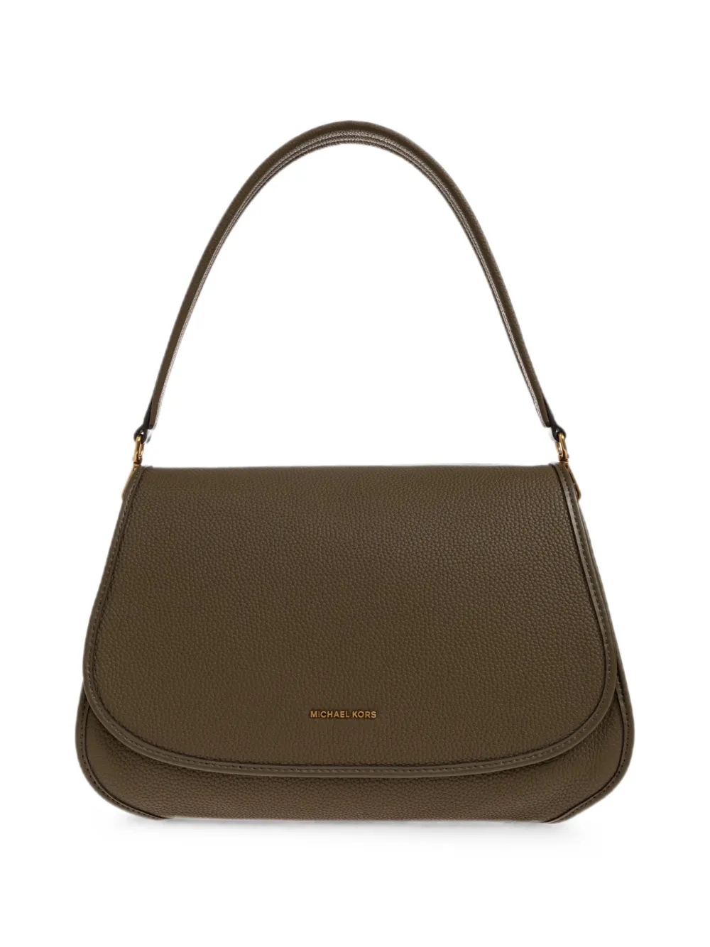 Michael Kors Holmes pebbled leather shoulder bag Bruin