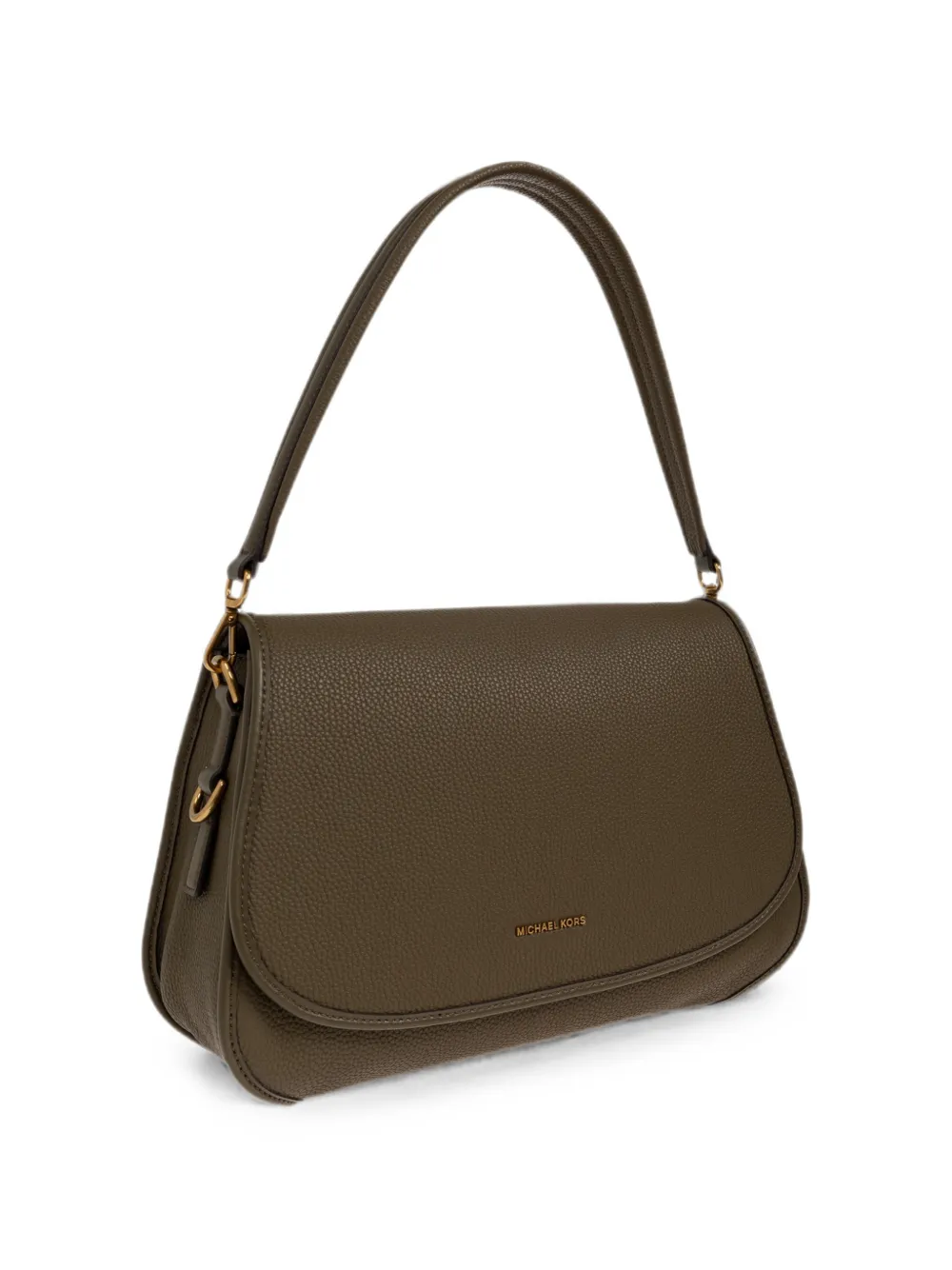 Michael Kors Holmes pebbled leather shoulder bag Bruin