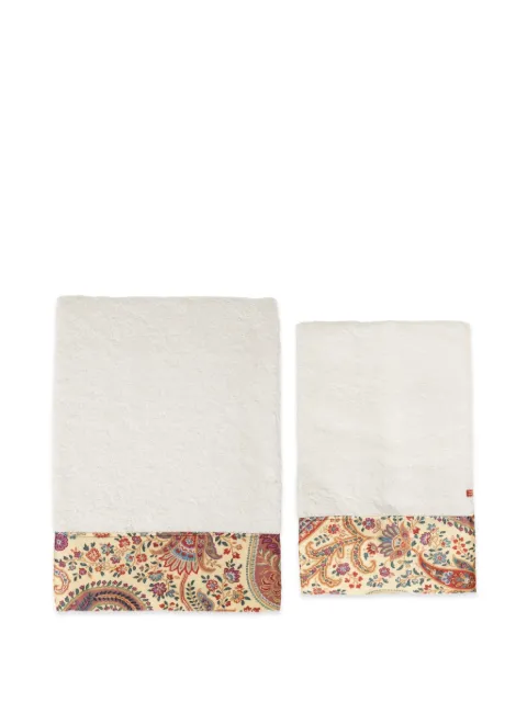 ETRO HOME lot de deux serviettes de bain à motif cachemire