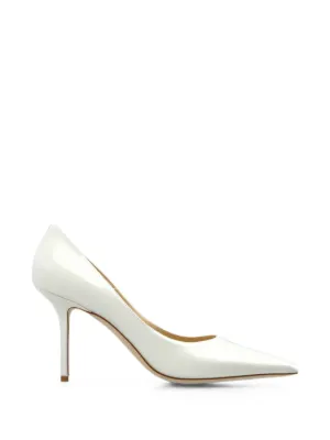 Jimmy Choo Romy ポインテッドトゥ パンプス | ホワイト | FARFETCH JP