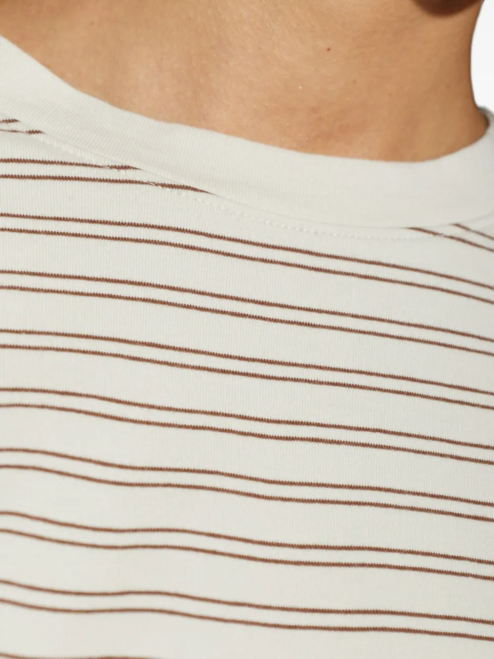 rag & bone Kelly gestreepte top met lange mouwen Beige