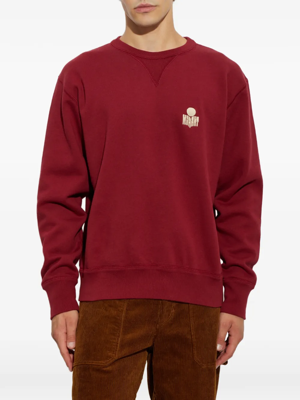 MARANT Mike sweater met logoprint Rood