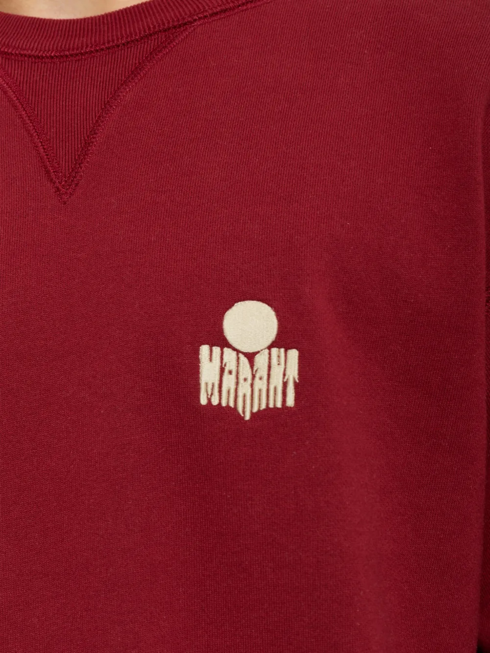 MARANT Mike sweater met logoprint Rood