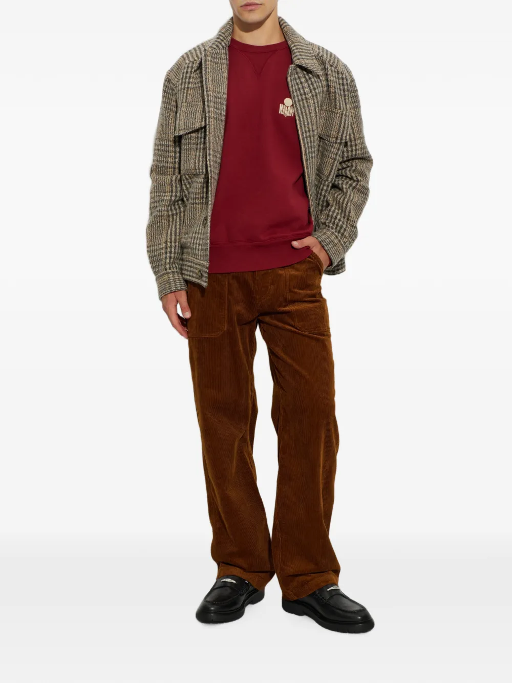 MARANT Mike sweater met logoprint Rood