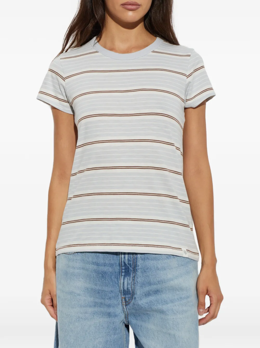 rag & bone Gestreept T-shirt Wit
