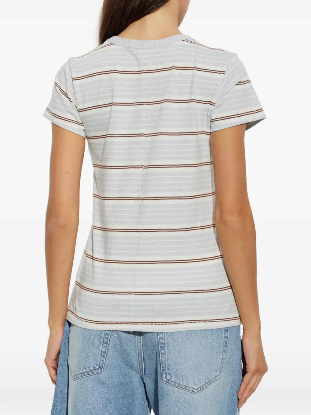rag & bone Gestreept T-shirt Wit