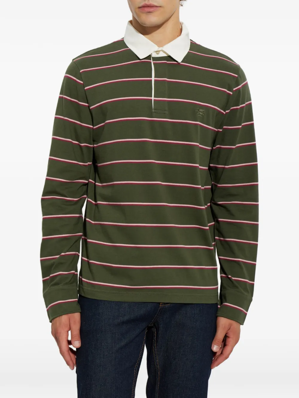 ETRO Gestreept poloshirt Groen