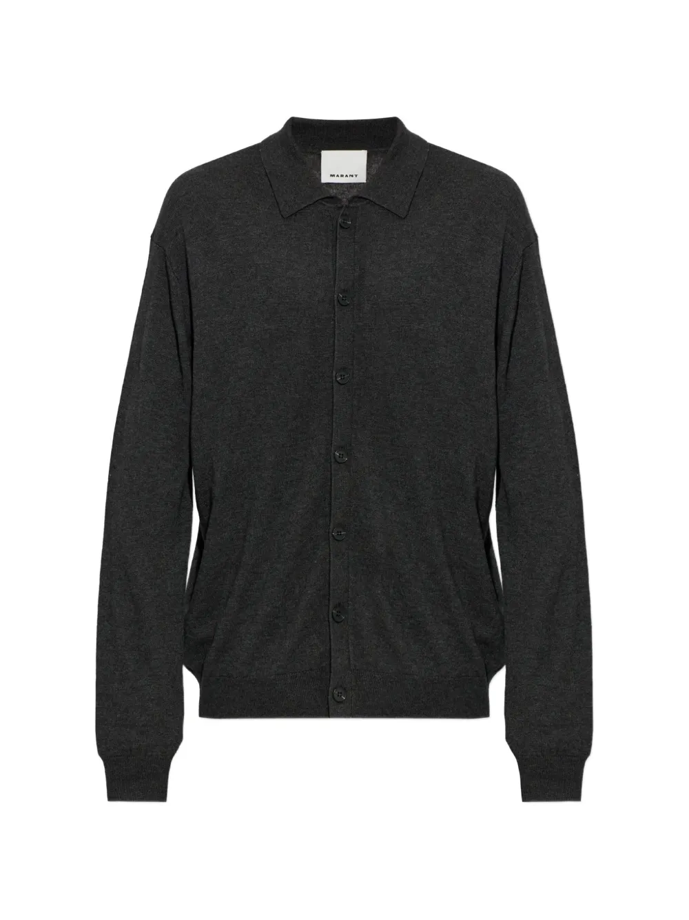 MARANT Joris polo-collar sweater - Grigio