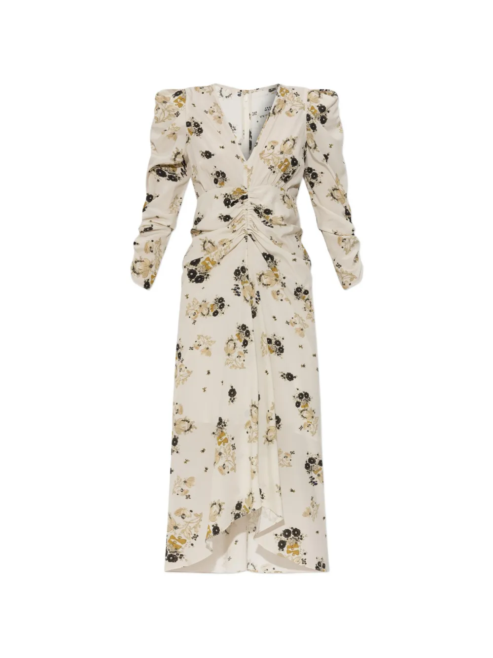 ISABEL MARANT Albini floral-print midi dress - Neutrals
