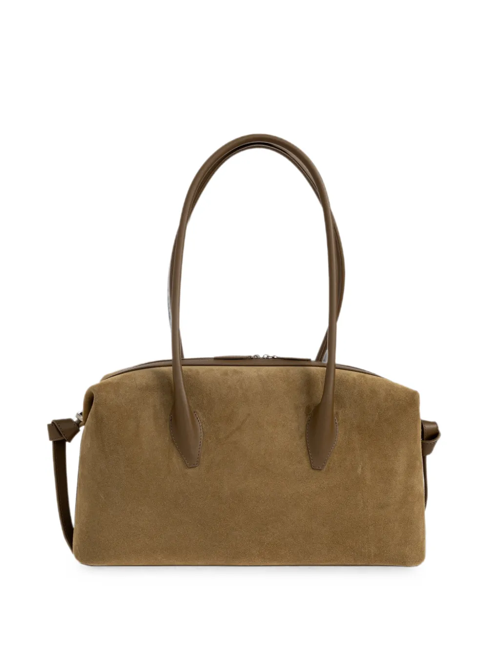 Yuzefi Brioche Duffle suède schoudertas Bruin