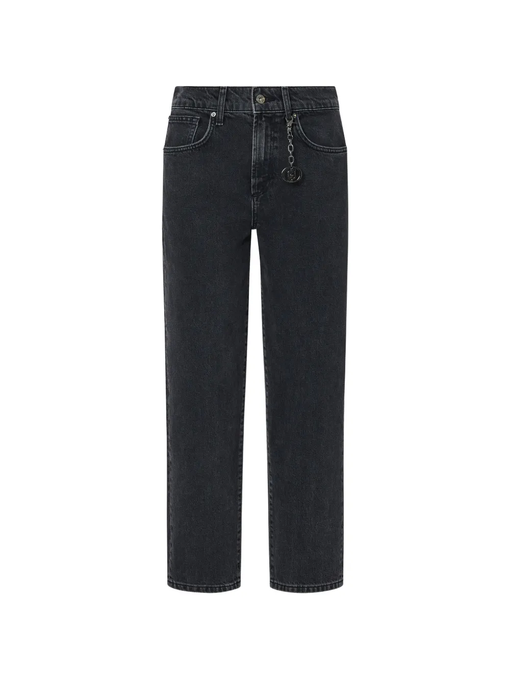 LIU JO boyfriend jeans with rips - Nero