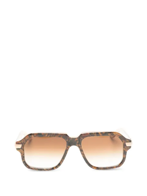 Maybach eyewear tortoiseshell-effect geometric-frame sunglasses