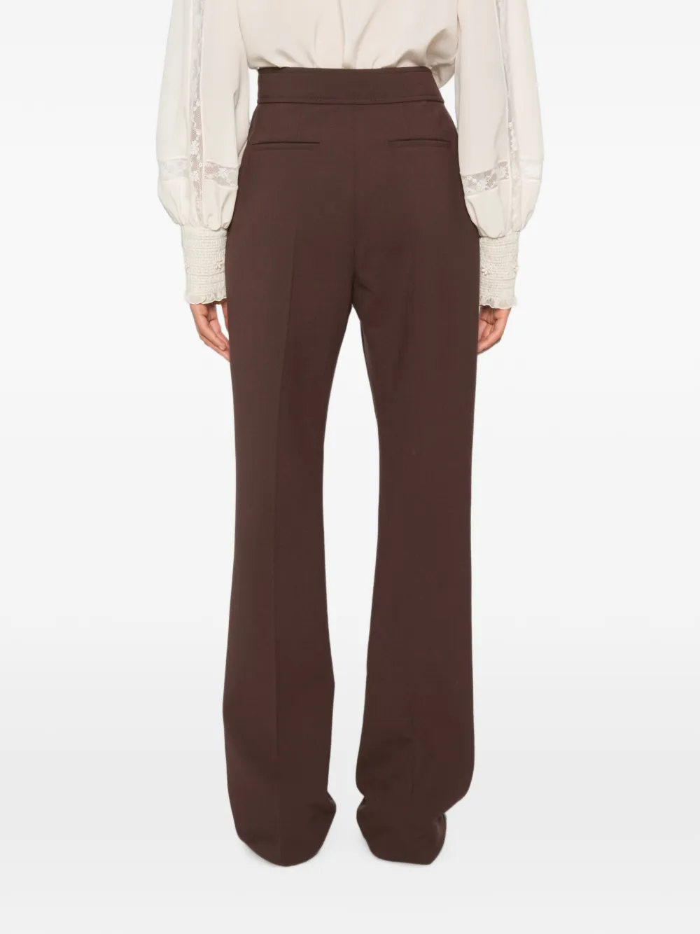 Valentino Garavani VLogo broek met knoopsluiting Bruin