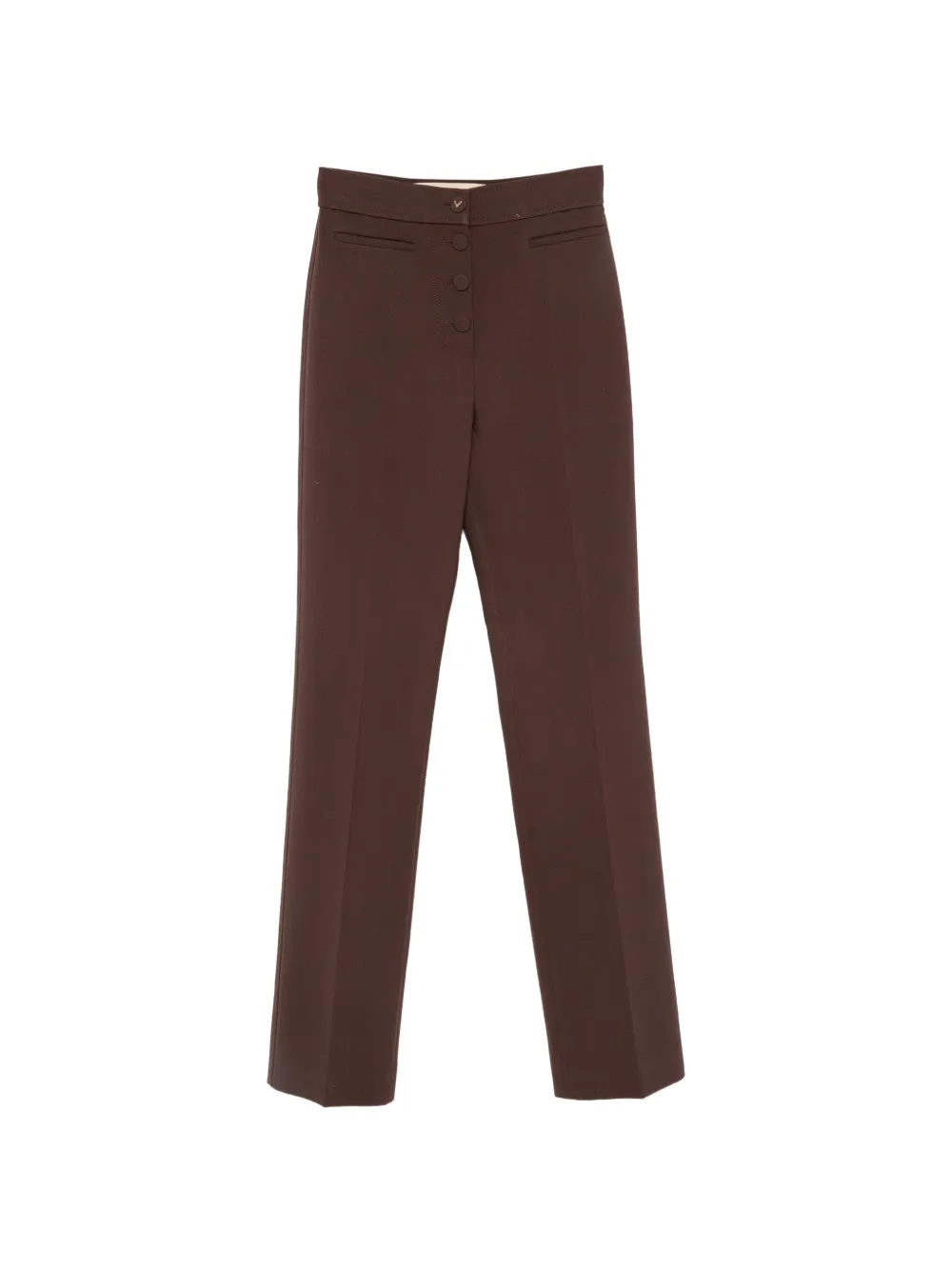 Valentino Garavani VLogo broek met knoopsluiting Bruin