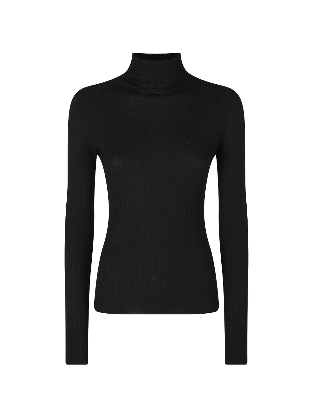 Roberto Collina high-neck long-sleeve sweater - Schwarz