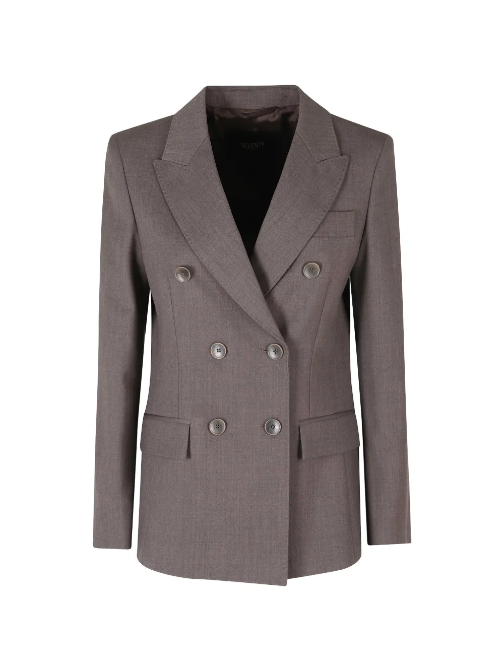 Seventy double-breasted peak-lapels blazer - Braun