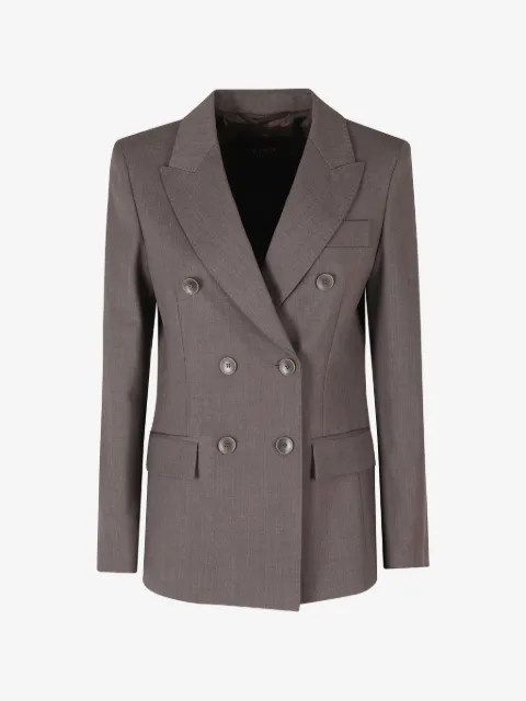Seventy double-breasted peak-lapels blazer