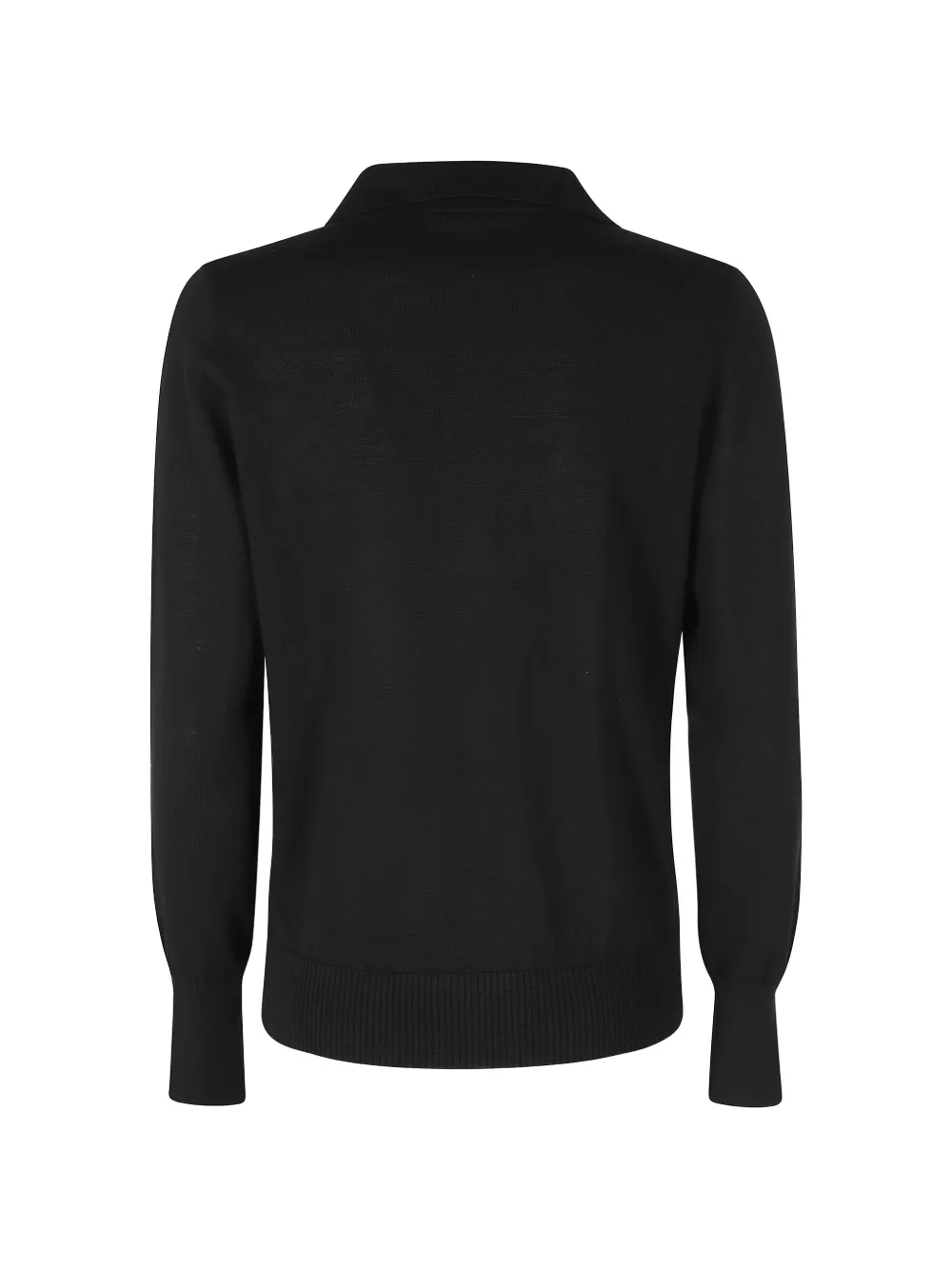 Seventy V-neck spread-collar sweater Zwart