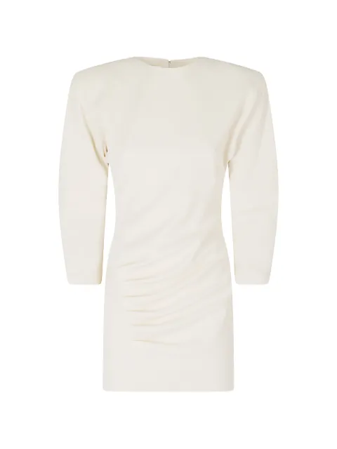 THE ANDAMANE vestido corto fruncido con hombreras