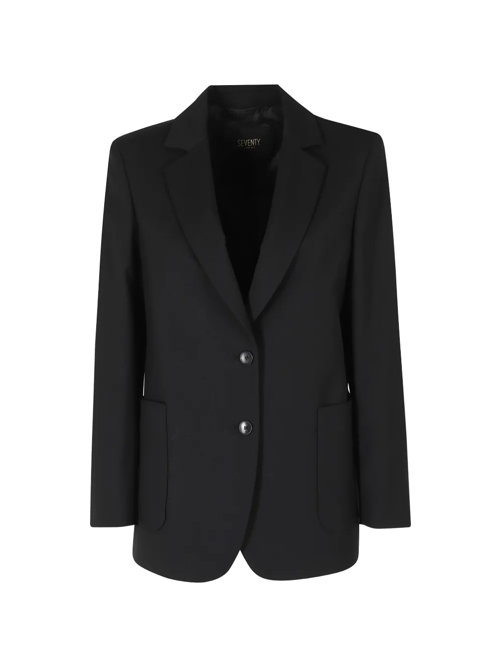 Seventy single-breasted patch-pocket blazer - Schwarz