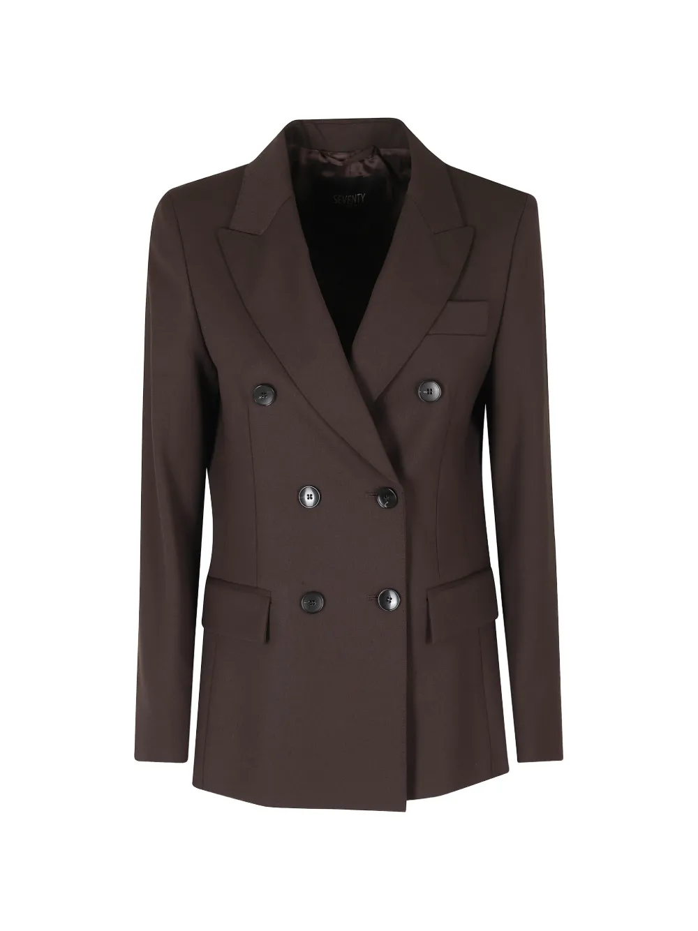 Seventy double-breasted peaked-lapels blazer - Braun