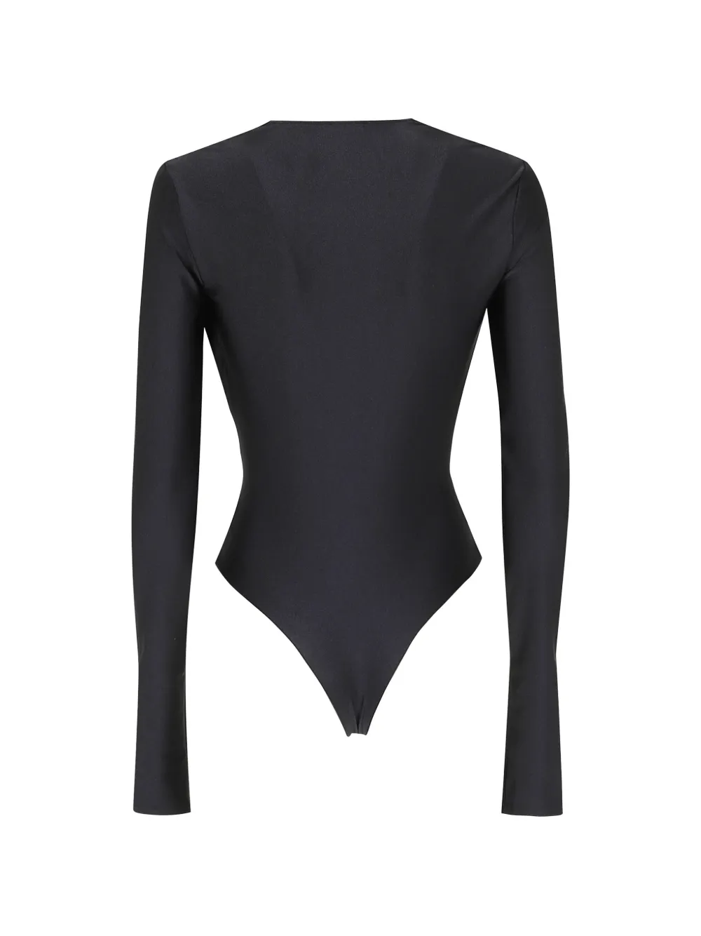 THE ANDAMANE Geplooide body met watervalhals Zwart