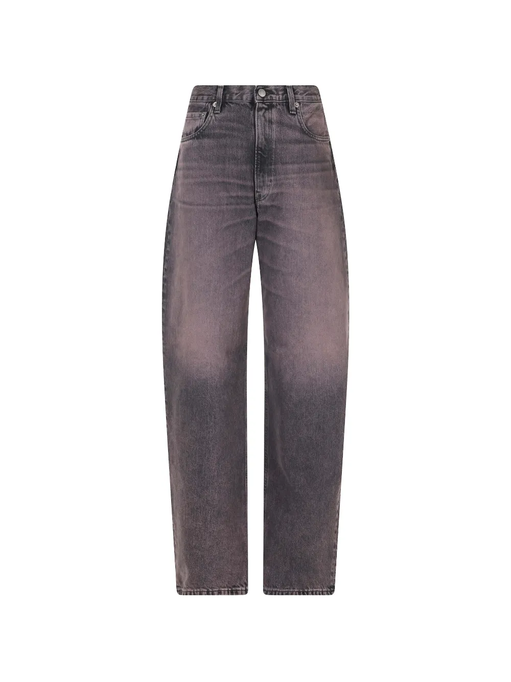 Haikure Bibi faded-effect wide-leg jeans - Nero
