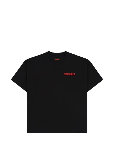 Pleasures logo-print T-shirt