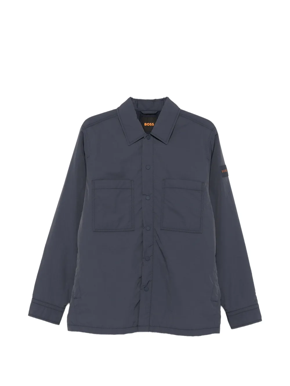 BOSS logo-patch chest-pocket jacket | Blue | Image 1