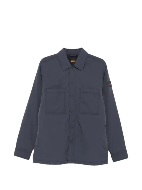 BOSS logo-patch chest-pocket jacket