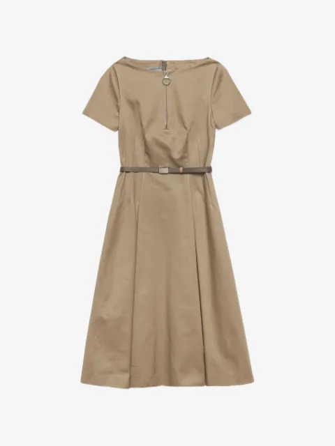 Prada robe chino à fermeture zippée