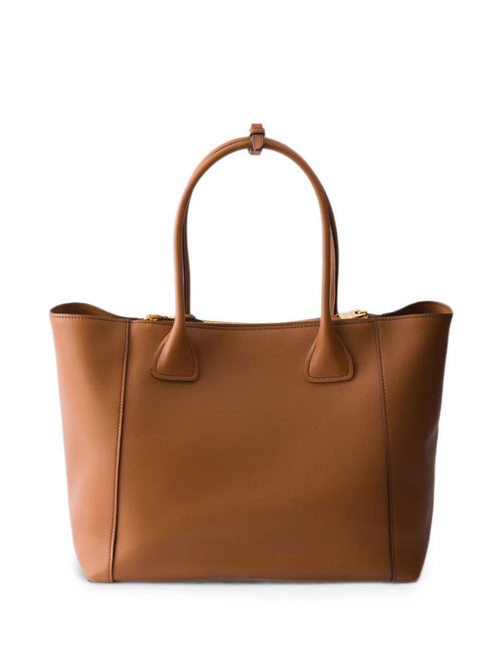 Prada Leren shopper Bruin