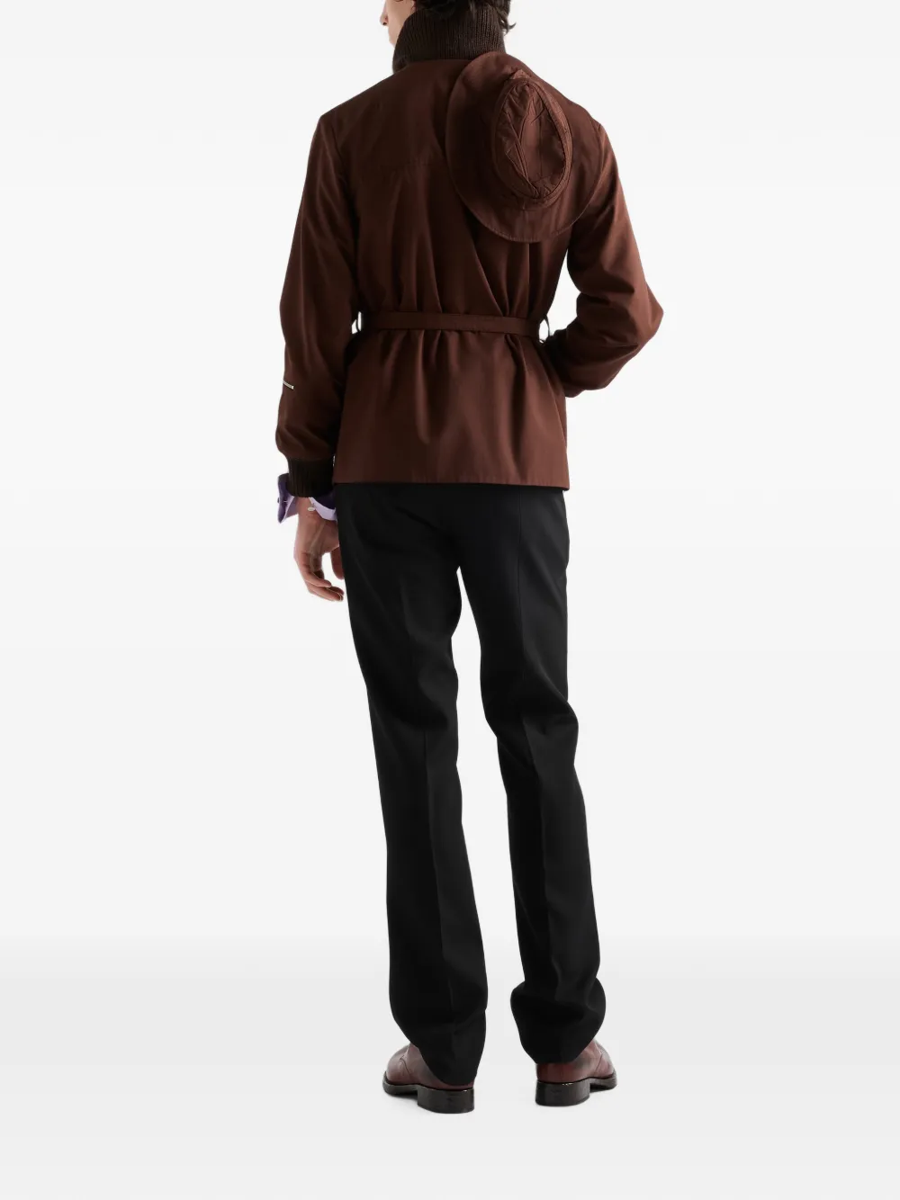 Prada Jas van technische stof Bruin