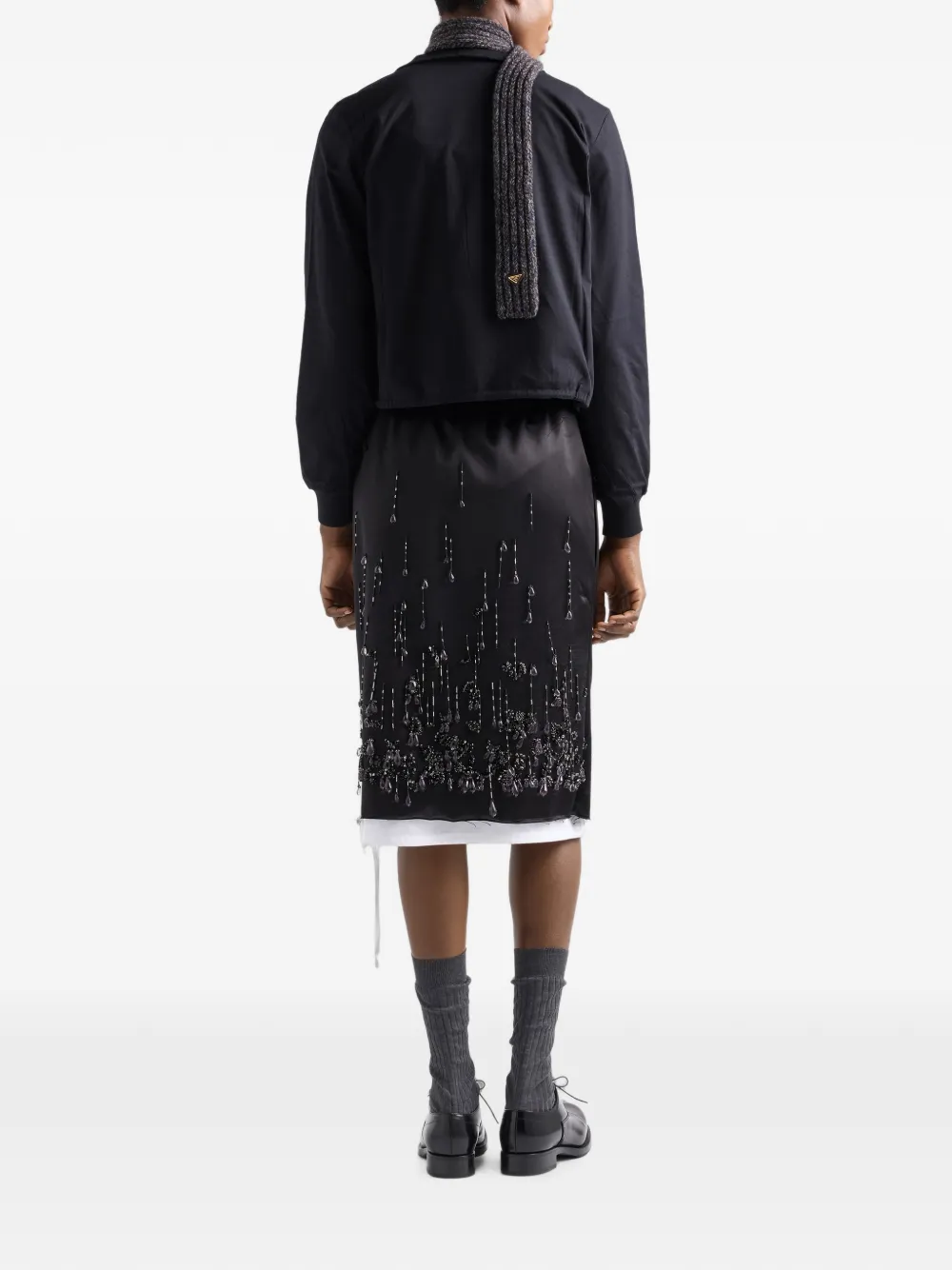 Prada Jack met logoplakkaat Zwart