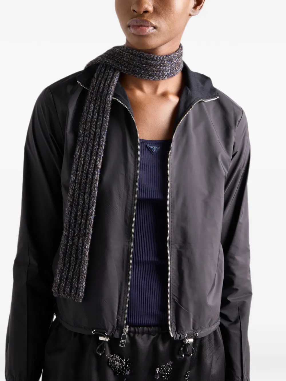 Prada Jack met logoplakkaat Zwart