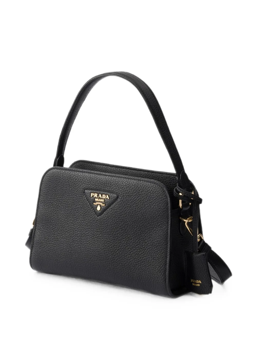 Prada Leren mini-handtas Zwart