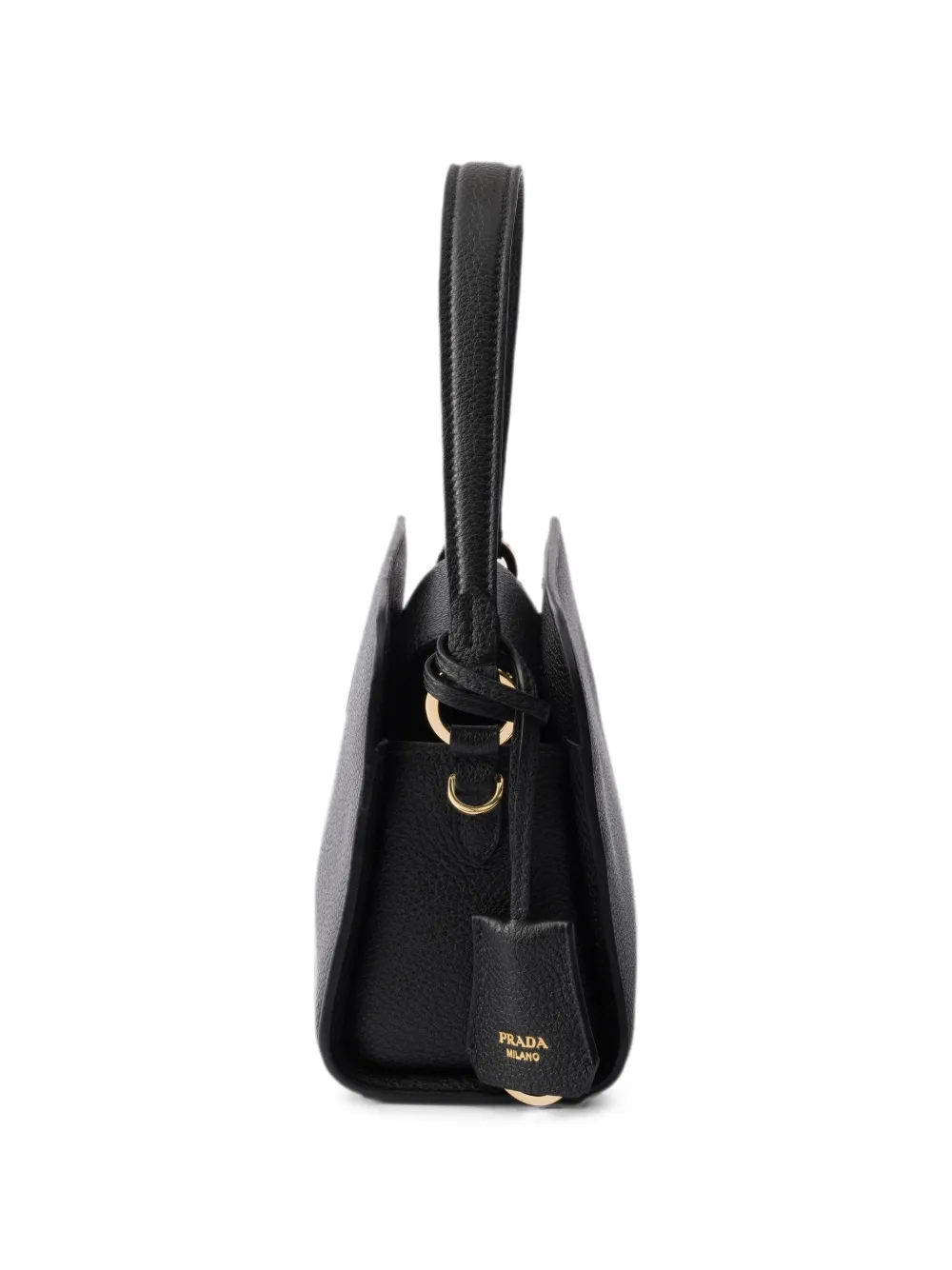 Prada Leren mini-handtas Zwart