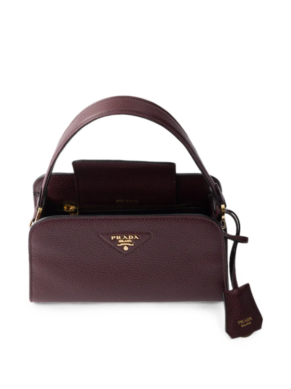 Prada Leren mini-handtas Rood
