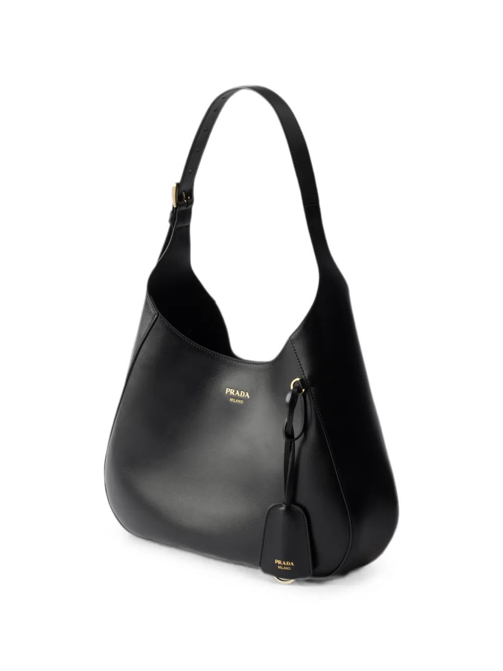 Prada Medium Boogie leren tas Zwart