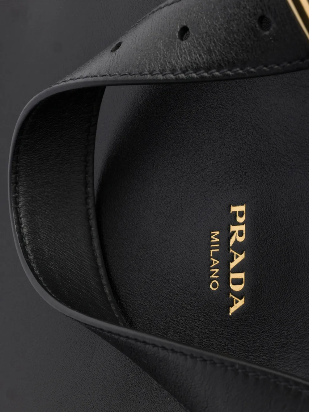 Prada Medium Boogie leren tas Zwart