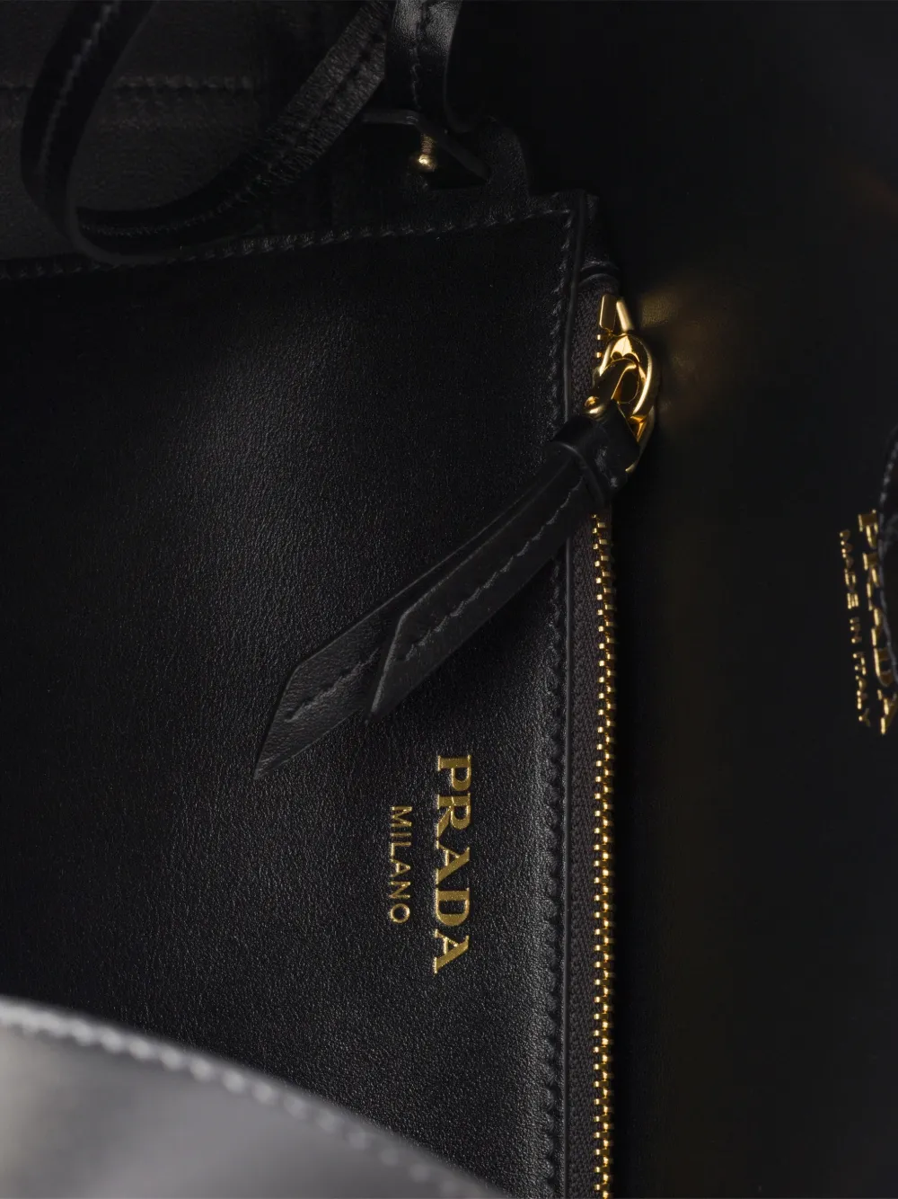 Prada Boogie Medium Leather Bag | Black | FARFETCH