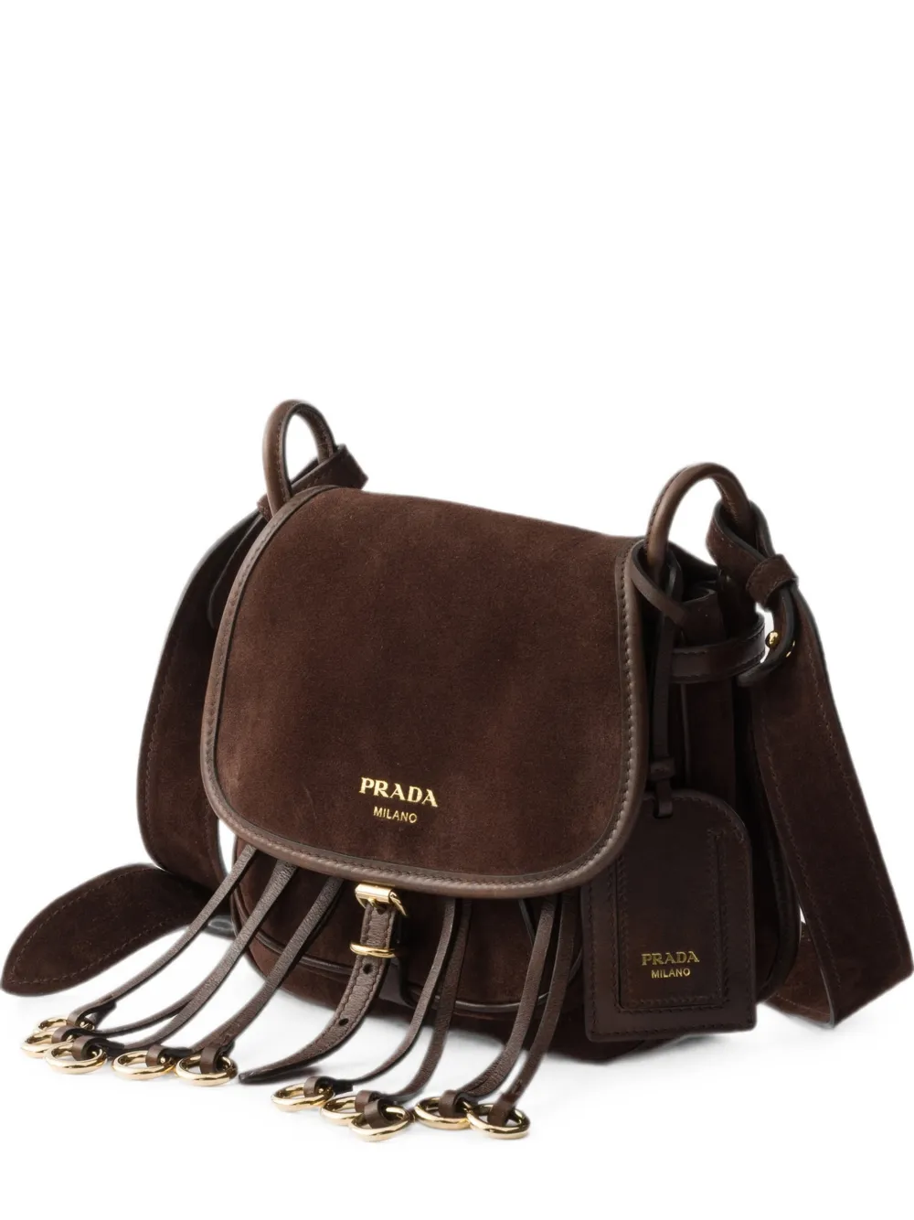 Prada Corsaire Suede Mini Shoulder Bag